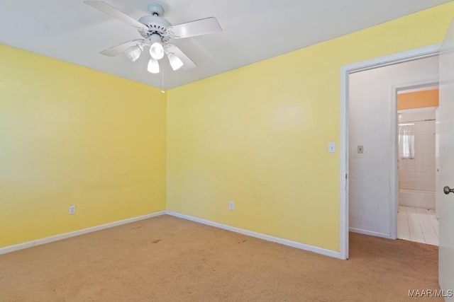 3158 Partridge Ln, Montgomery, AL 36111 - carpeted empty room with ceiling fan and baseboards