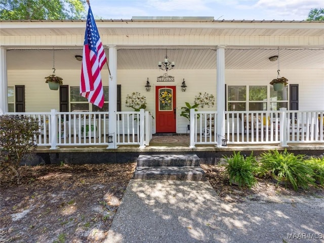 33 Glendale Acres Acres, Eclectic, AL 36024 - entrance to property featuring covered porch