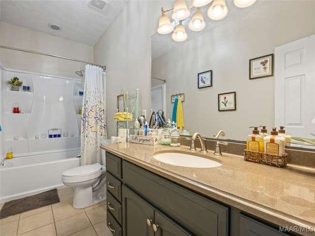 33 Glendale Acres Acres, Eclectic, AL 36024 - full bath with tile patterned flooring, vanity, toilet, and shower / bath combo