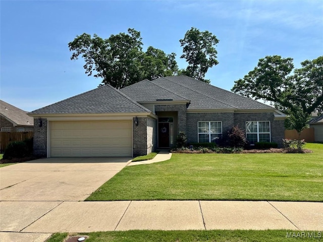 624 Stoneybrooke Way, Montgomery, AL 36117 - view of front of property featuring a garage, brick siding, and a front lawn