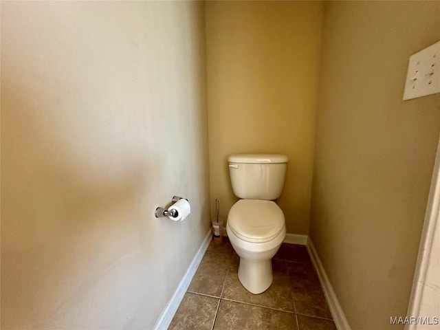 624 Stoneybrooke Way, Montgomery, AL 36117 - bathroom with toilet, tile patterned flooring, and baseboards