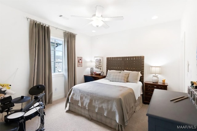 4808 Clerkenwell St, Montgomery, AL 36116 - bedroom featuring light colored carpet and ceiling fan