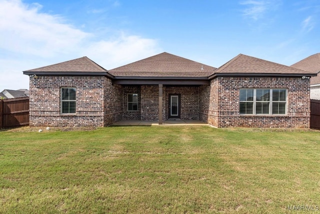 1420 Wildlife Way, Prattville, AL 36066 - rear view of house with brick siding, a patio area, and a shingled roof