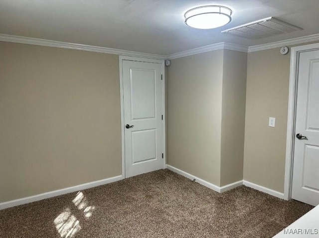 235 N Northington St, Prattville, AL 36067 - spare room featuring carpet, baseboards, and crown molding