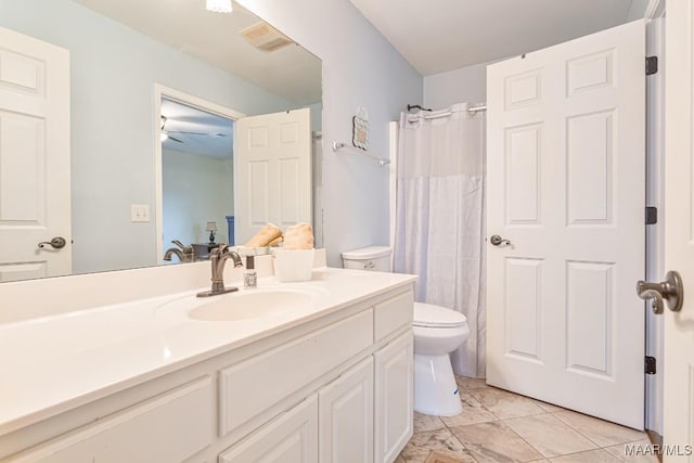8115 Bridgewater Trce, Montgomery, AL 36117 - full bath with vanity, toilet, and a shower with shower curtain