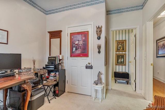 530 Old Mitylene Ct, Montgomery, AL 36117 - office with ornamental molding and light colored carpet