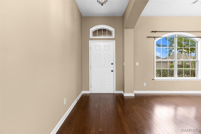 9000 Finsburry Ct, Montgomery, AL 36117 - entryway with baseboards and hardwood / wood-style flooring