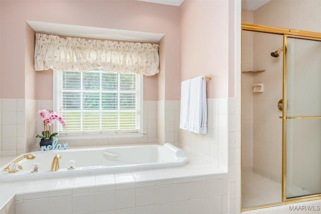 3049 Fieldcrest Dr, Montgomery, AL 36106 - full bath featuring a stall shower and a garden tub