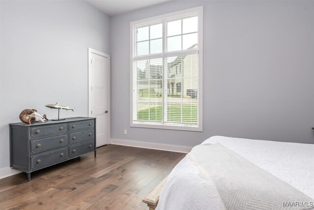 7175 Fain Park Loop, Montgomery, AL 36117 - bedroom featuring multiple windows, dark wood-type flooring, and baseboards