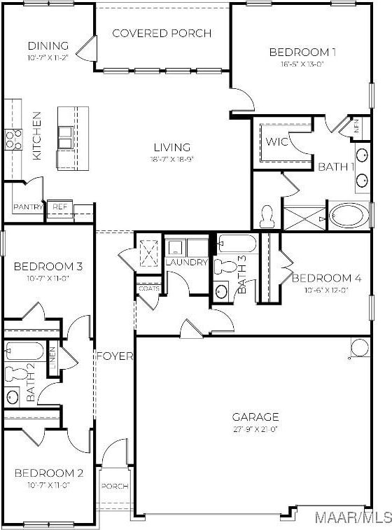 1015 Kelly Way, Prattville, AL 36066 - floor plan / room layout