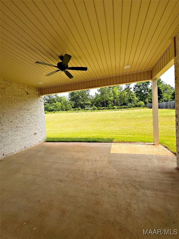 40 Serene Ln, Wetumpka, AL 36093 - view of patio featuring a ceiling fan