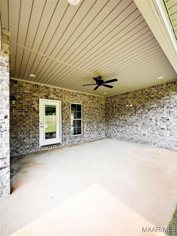 60 Serene Ln, Wetumpka, AL 36093 - view of patio / terrace with ceiling fan