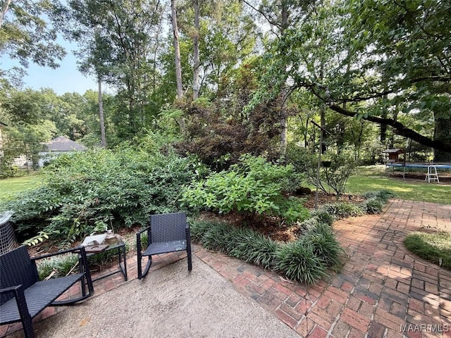 530 Palmquist Dr, Selma, AL 36701 - view of patio / terrace with a trampoline