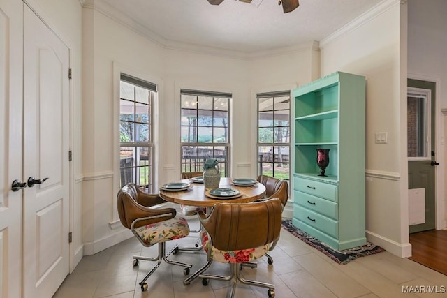 505 Mountain Ridge Rd, Millbrook, AL 36054 - dining area with ornamental molding and baseboards