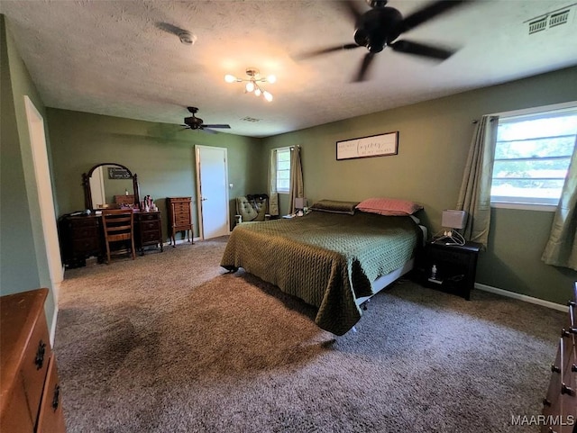 445 W Hickory Grove Rd, Lapine, AL 36046 - carpeted bedroom featuring ceiling fan