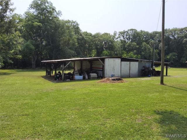 445 W Hickory Grove Rd, Lapine, AL 36046 - exterior space featuring a lawn