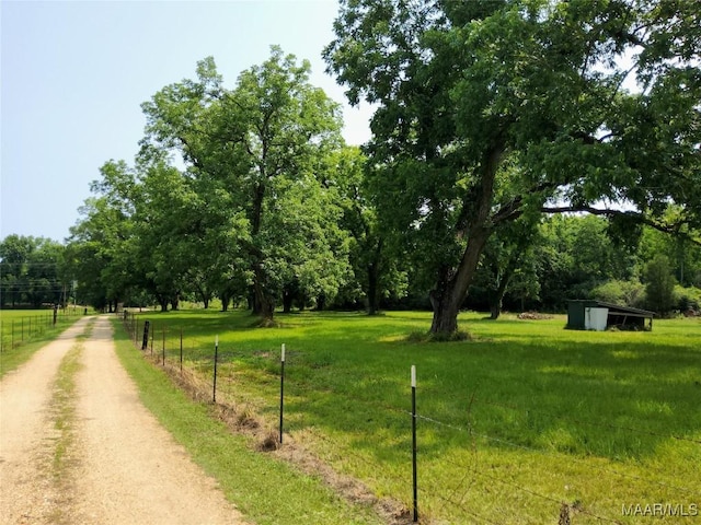445 W Hickory Grove Rd, Lapine, AL 36046 - view of dirt / gravel road featuring a rural view
