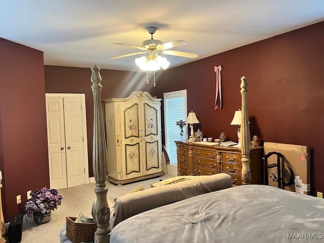 1915 Emerald Mountain Pkwy, Wetumpka, AL 36093 - bedroom with carpet and ceiling fan