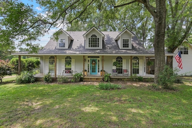 594 Lewis Rd, Deatsville, AL 36022 - view of front facade with covered porch and a front yard