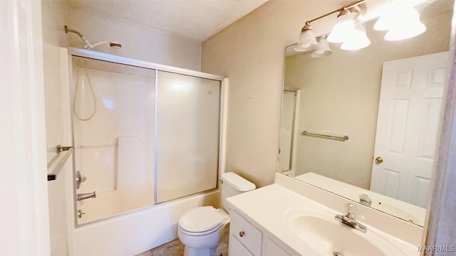 6616 Chaprice Ln, Montgomery, AL 36117 - bathroom featuring vanity, toilet, and enclosed tub / shower combo