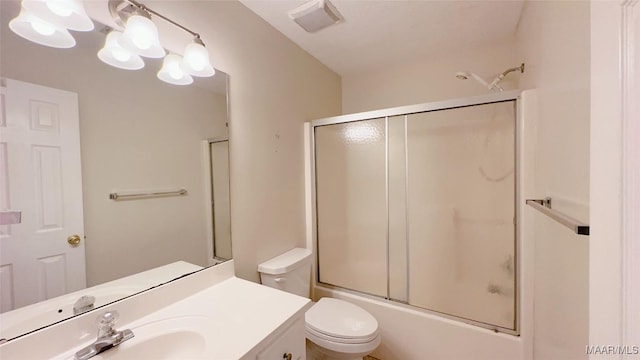 6616 Chaprice Ln, Montgomery, AL 36117 - bathroom featuring vanity, enclosed tub / shower combo, and toilet