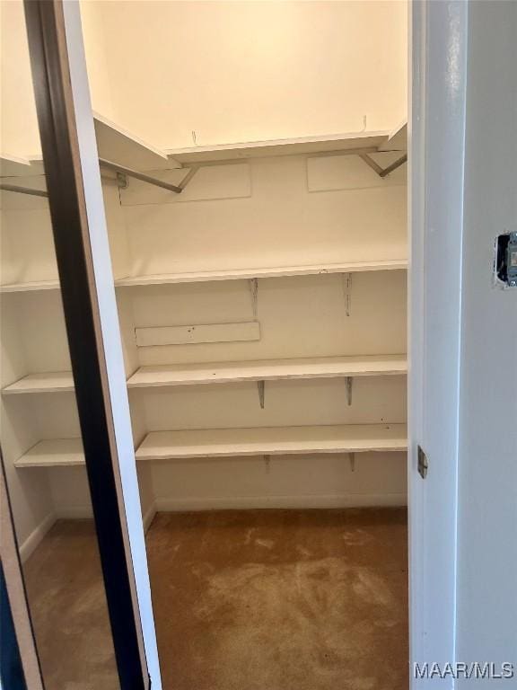 108 Shawnee Dr, Wetumpka, AL 36092 - walk in closet featuring dark colored carpet