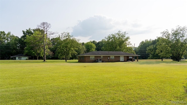 22 Daleview Cir, Sylacauga, AL 35150 - back of house with a lawn