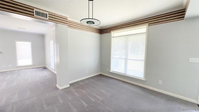 1571 Meriwether Cir, Montgomery, AL 36117 - unfurnished room with carpet, plenty of natural light, baseboards, and ornamental molding