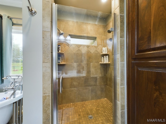 661 Blackberry Rd, Deatsville, AL 36022 - full bathroom with a stall shower
