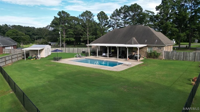 661 Blackberry Rd, Deatsville, AL 36022 - view of pool with a patio area and an outdoor structure