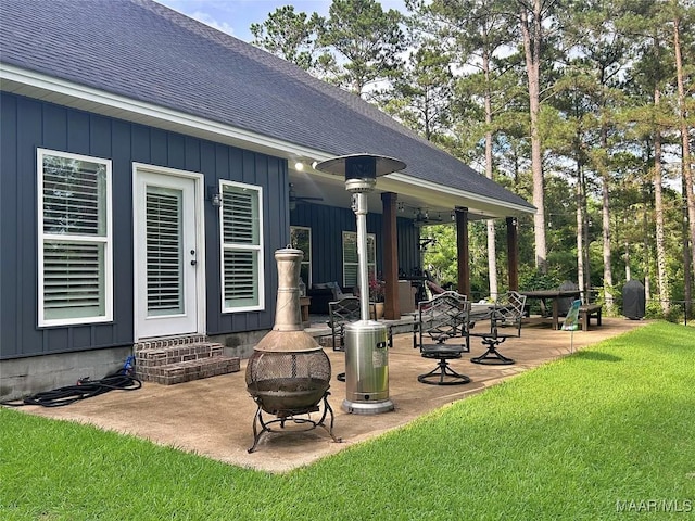 3063 Little Rd, Tallassee, AL 36078 - view of patio with an outdoor fire pit