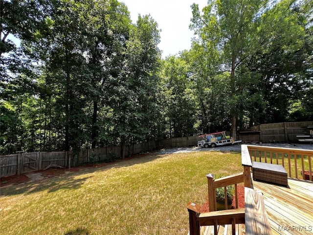 475 Mountain Meadows Ln, Wetumpka, AL 36093 - view of yard with a wooden deck