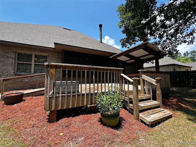 475 Mountain Meadows Ln, Wetumpka, AL 36093 - view of wooden deck