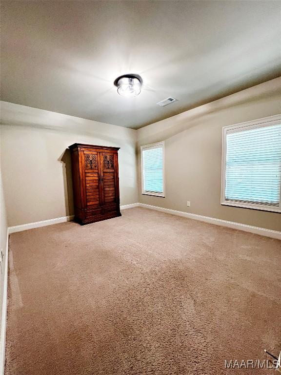 475 Mountain Meadows Ln, Wetumpka, AL 36093 - unfurnished bedroom with baseboards, carpet flooring, and arched walkways