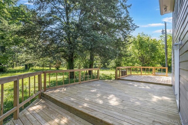 21 Judge Ests, Hope Hull, AL 36043 - deck with view of wooded area