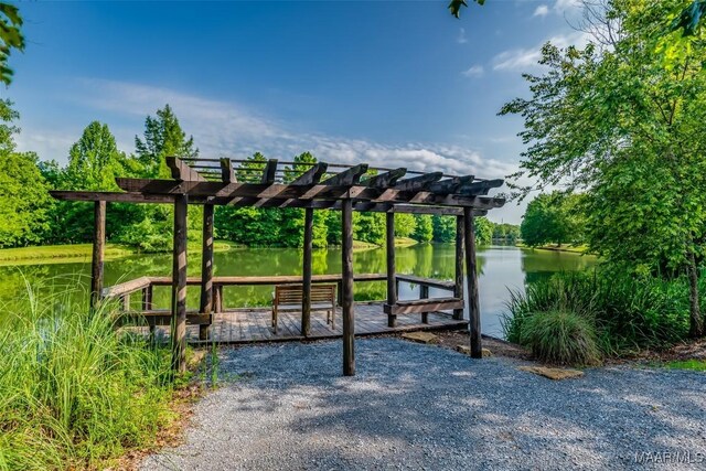 3900 Turning Leaf Loop, Montgomery, AL 36116 - view of property's community featuring a pergola and a water view