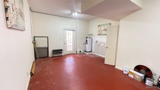610 Booth Rd, Montgomery, AL 36108 - miscellaneous room featuring concrete flooring and water heater