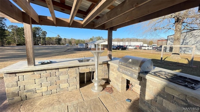 610 Booth Rd, Montgomery, AL 36108 - view of patio with exterior kitchen