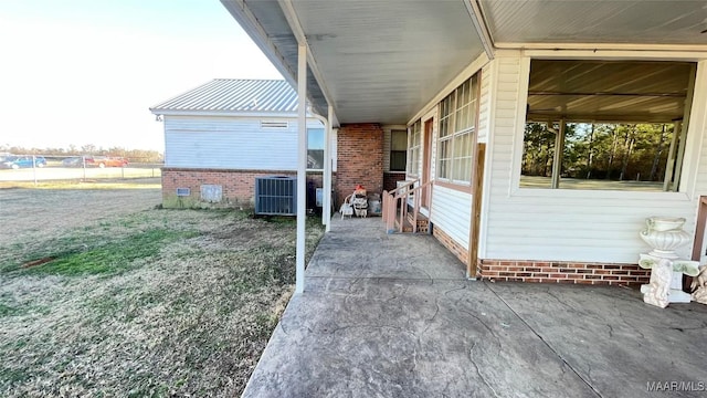 610 Booth Rd, Montgomery, AL 36108 - view of patio with central AC unit