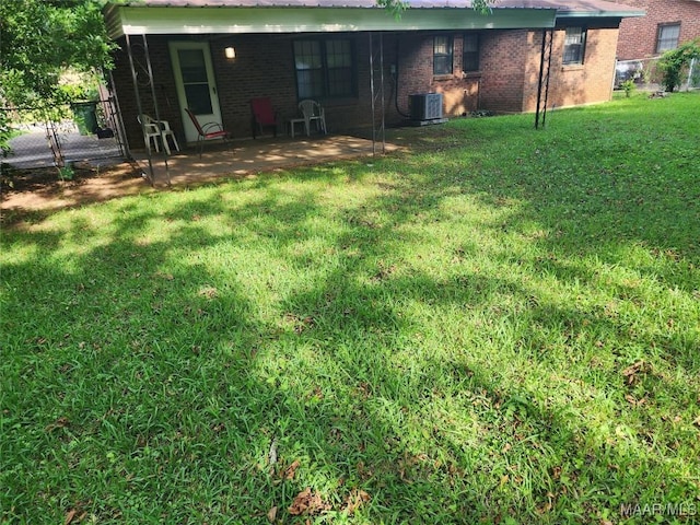 329 Sultan Ct, Montgomery, AL 36117 - view of yard with a patio area and central air condition unit