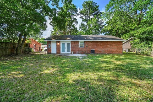 5736 Roxboro Dr, Montgomery, AL 36117 - rear view of property featuring french doors and brick siding