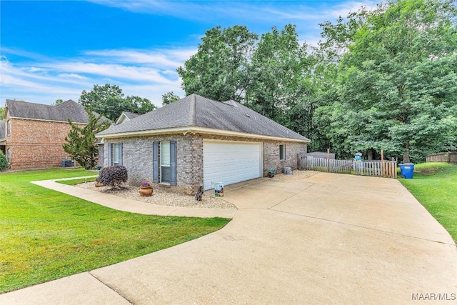 190 Sherwood Trl, Wetumpka, AL 36093 - garage with concrete driveway and central AC