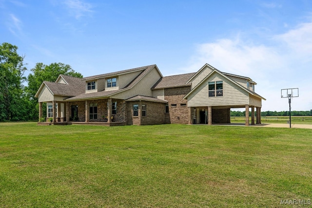 511 Mehearg Rd, Wetumpka, AL 36092 - view of front of home featuring a front yard and brick siding