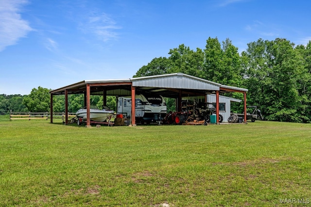 511 Mehearg Rd, Wetumpka, AL 36092 - view of yard with a carport