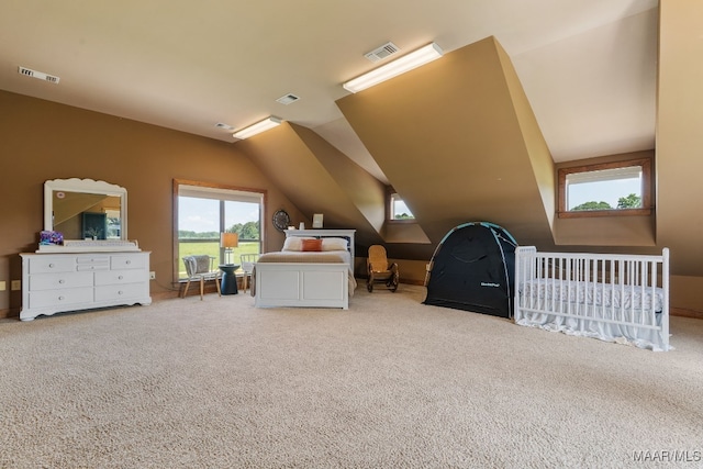 511 Mehearg Rd, Wetumpka, AL 36092 - bedroom with carpet flooring and lofted ceiling