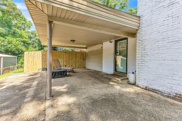 211 Murfee Dr, Prattville, AL 36066 - view of patio with an attached carport
