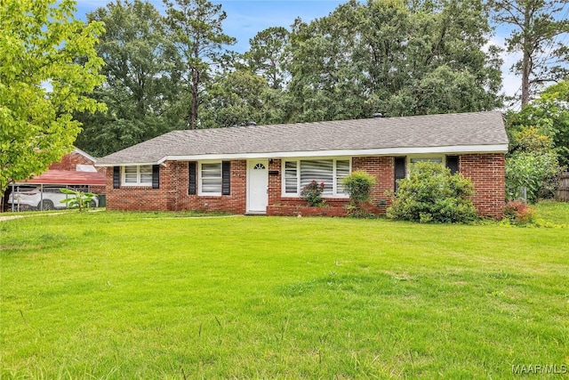 3556 Prince George Dr, Montgomery, AL 36109 - ranch-style home featuring a front yard and brick siding