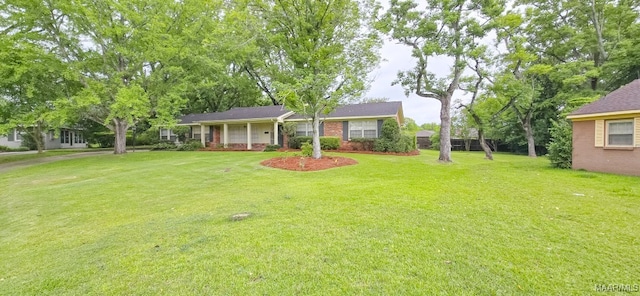 2728 Oxford Dr, Montgomery, AL 36111 - view of front of home with a front yard and brick siding