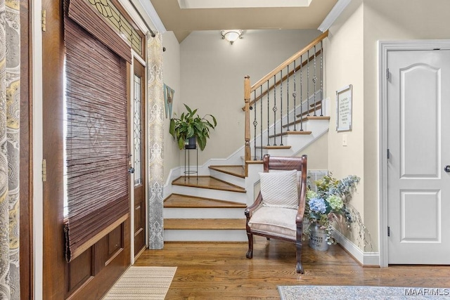 18490 US Highway 31st Rd, Clanton, AL 35045 - foyer with wood finished floors and stairs