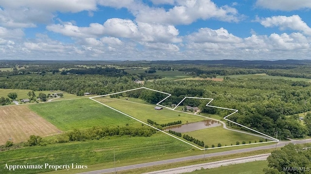 18490 US Highway 31st Rd, Clanton, AL 35045 - view of rural area with property parcel outlined